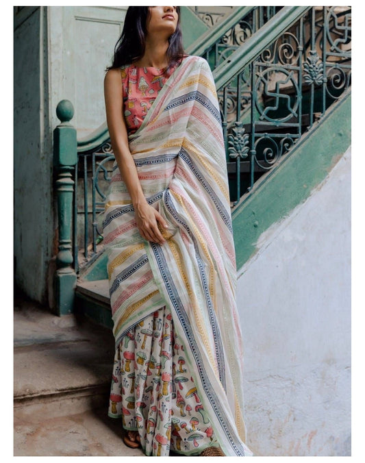 Chanderi Cotton Saree