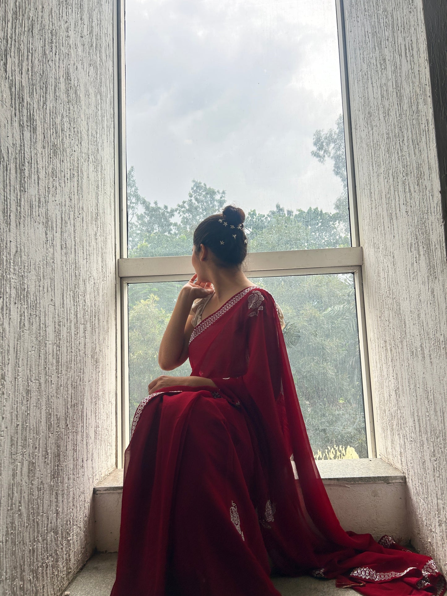 Georgette Heavy Saree