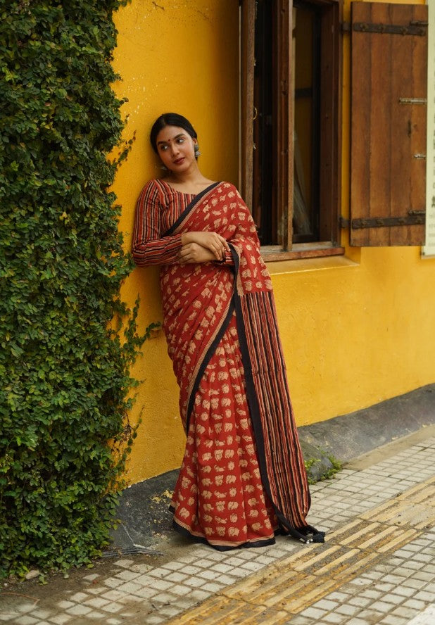 Chanderi Cotton Saree