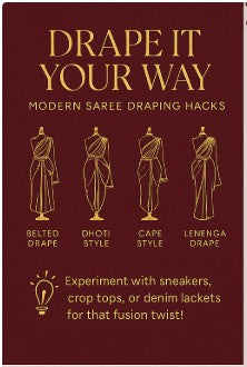 Drape It Your Way – Modern Saree Draping HacksG