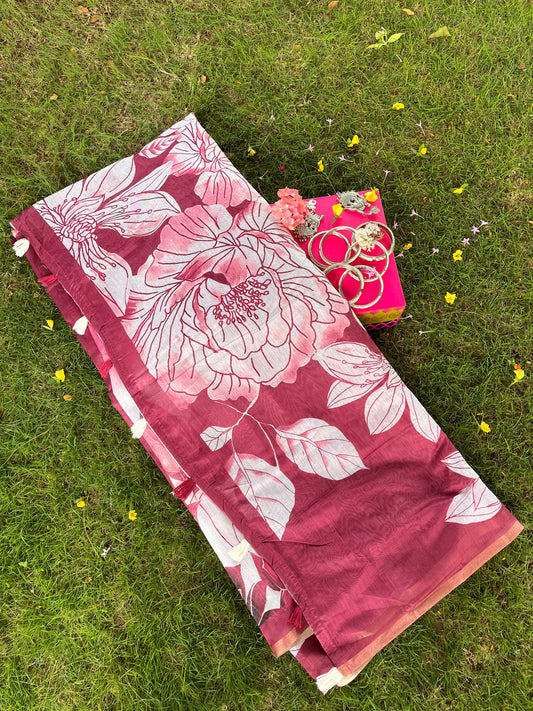 Chanderi Cotton Saree