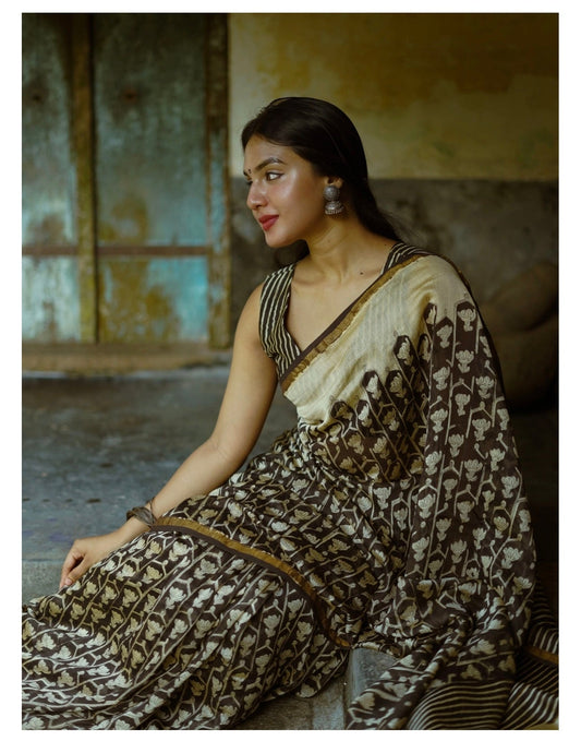 Chanderi Cotton Saree