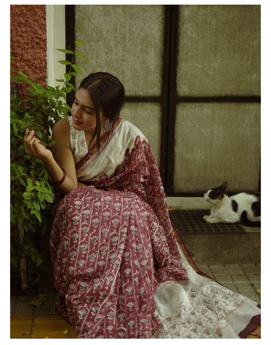 Chanderi Cotton Saree