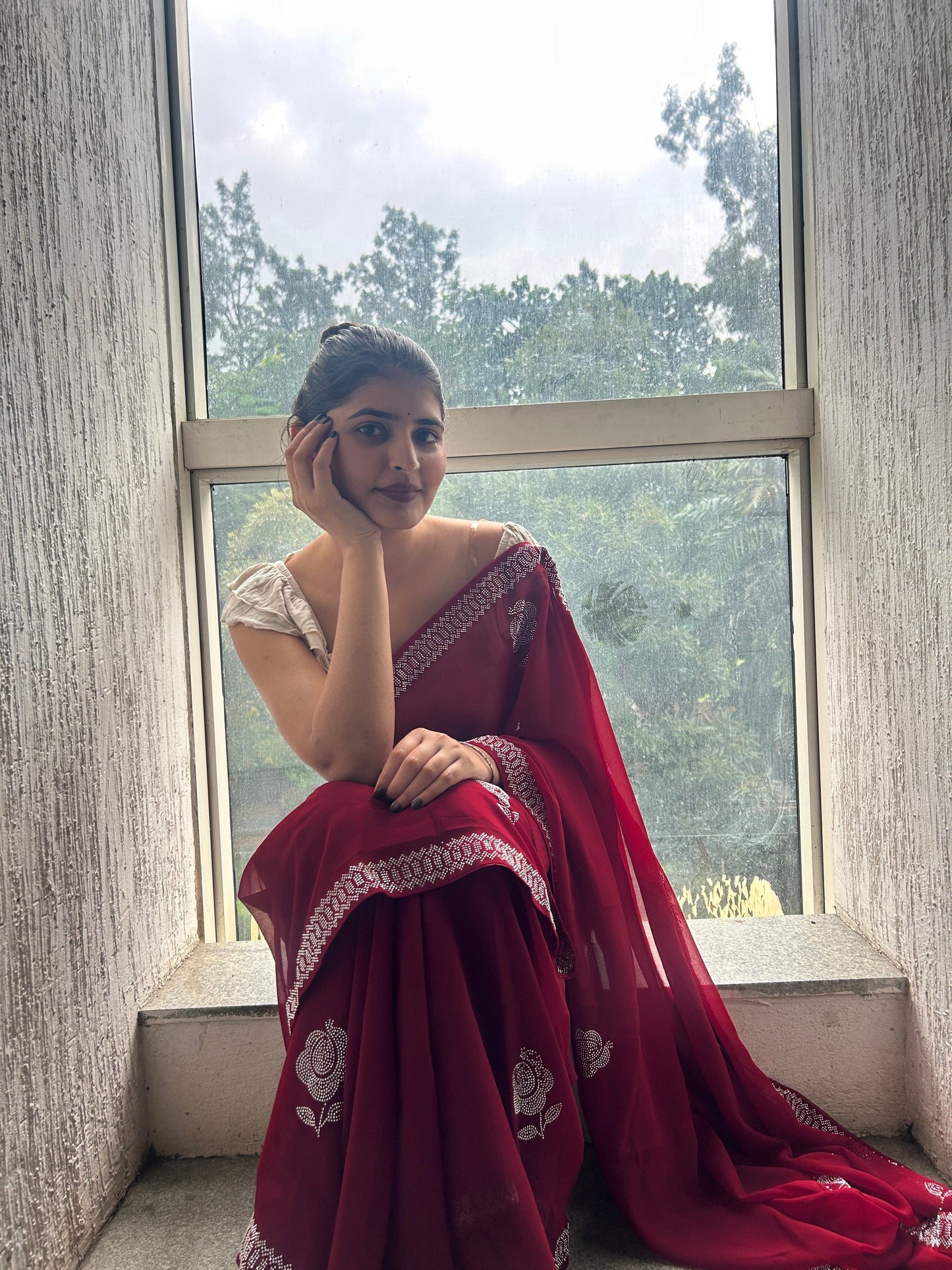 Georgette Heavy Saree