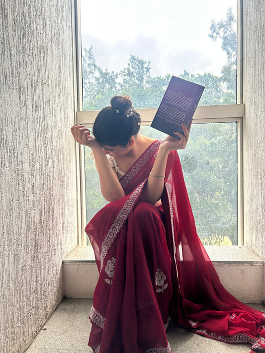 Georgette Heavy Saree