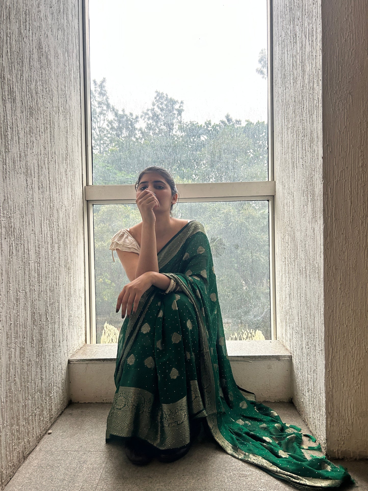 Georgette Heavy Saree