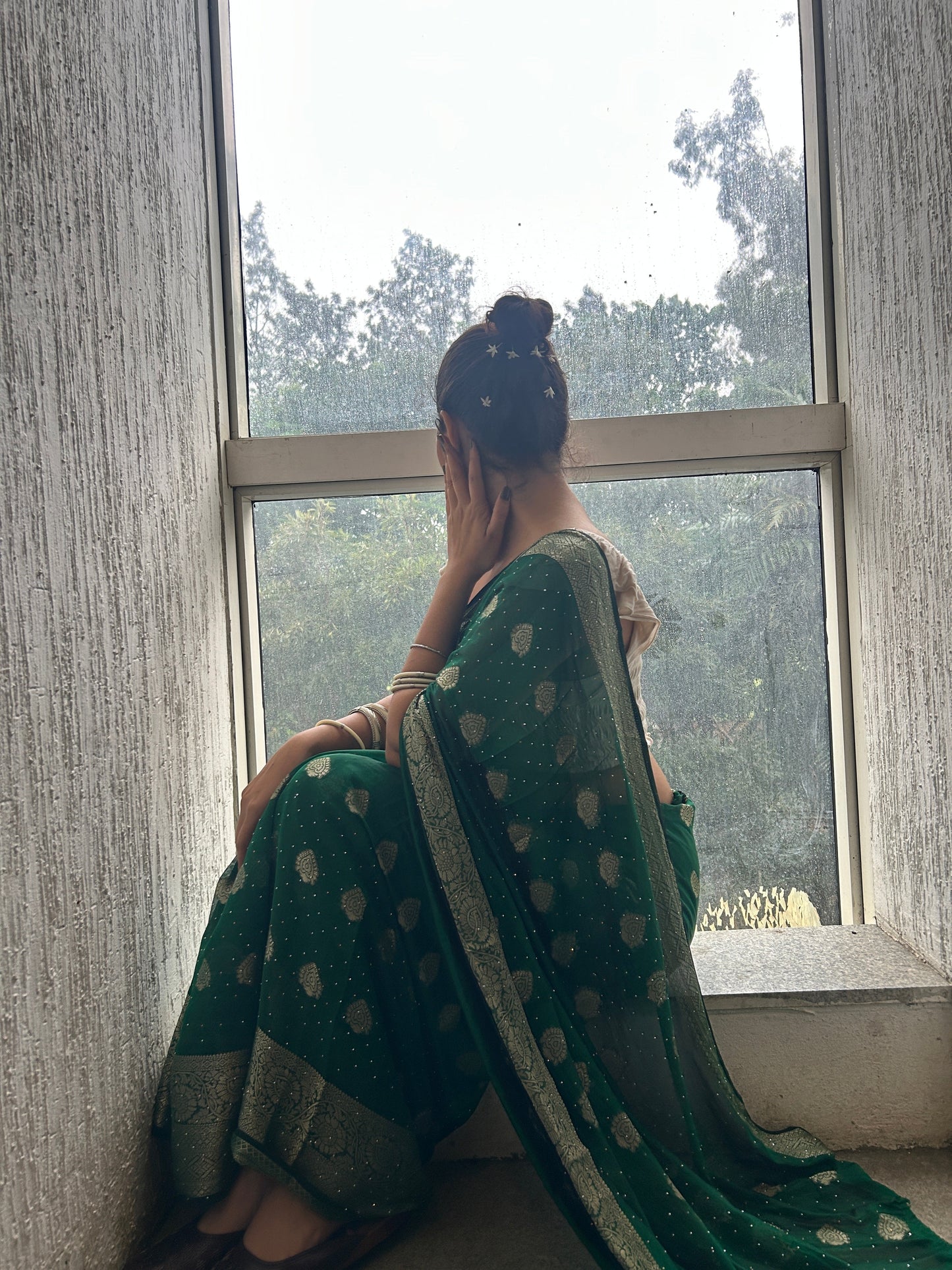 Georgette Heavy Saree