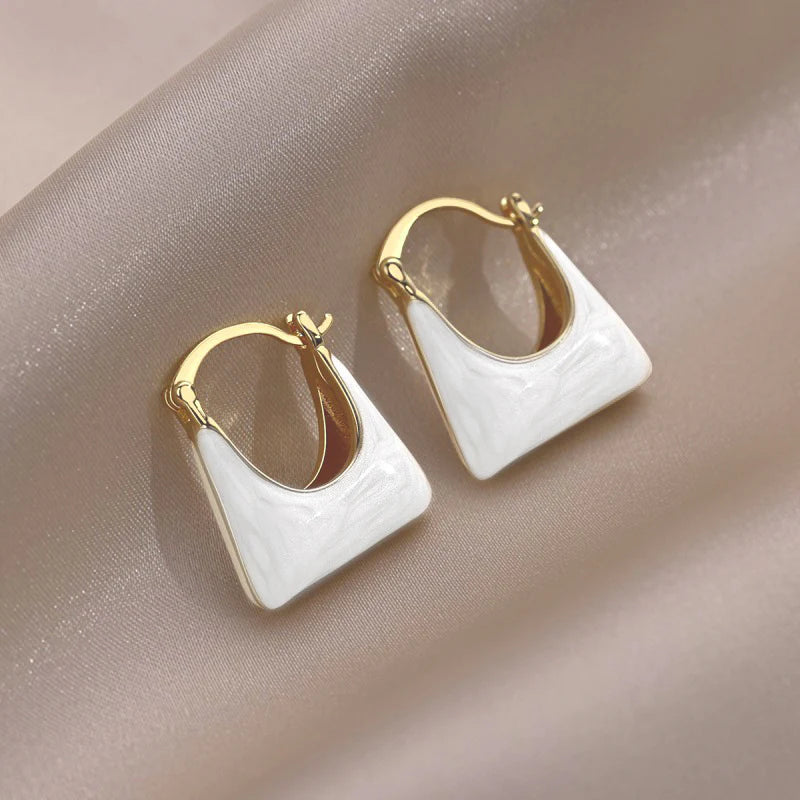 Korean Chanel style bag earrings