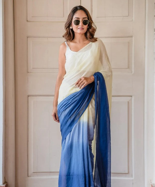 Cotton Linen Saree