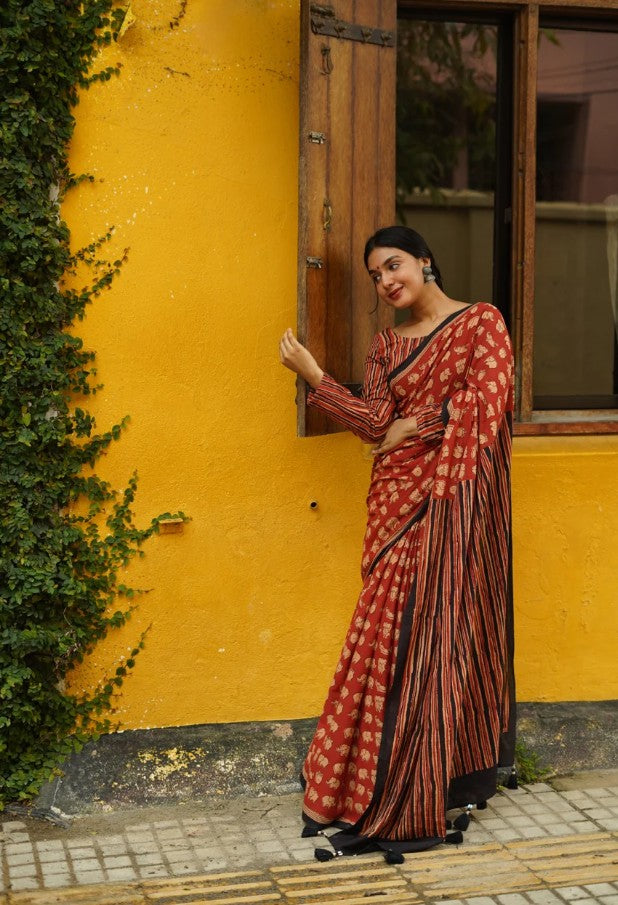 Chanderi Cotton Saree