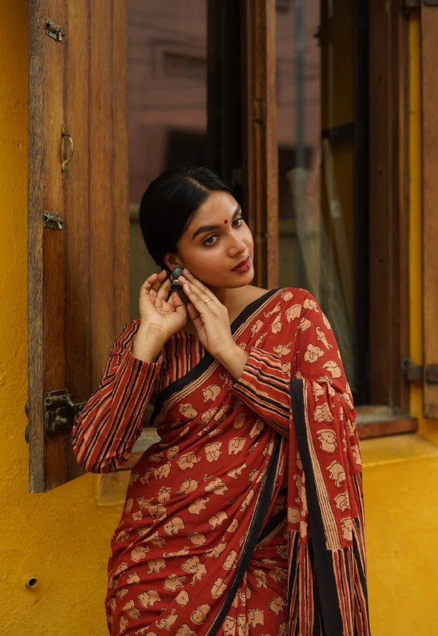 Chanderi Cotton Saree