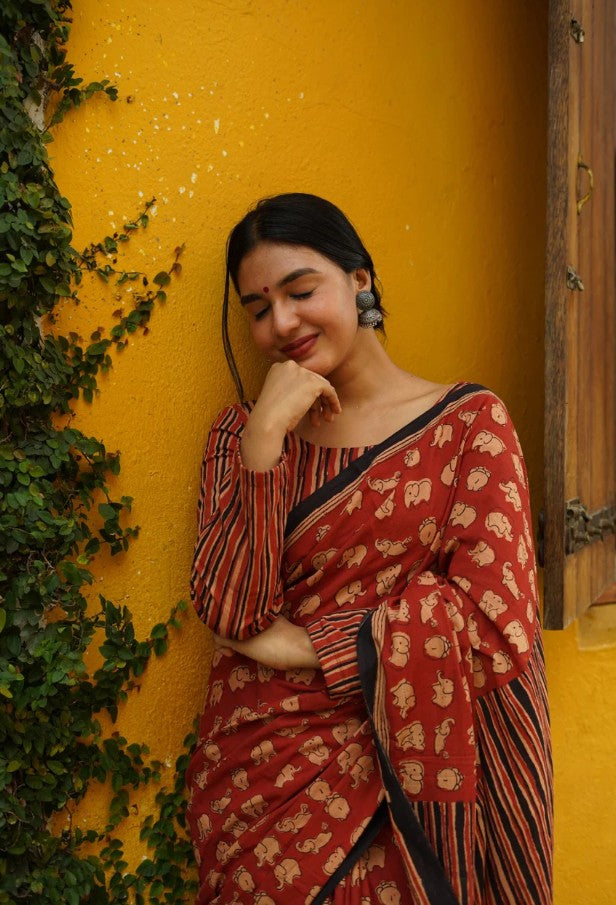 Chanderi Cotton Saree