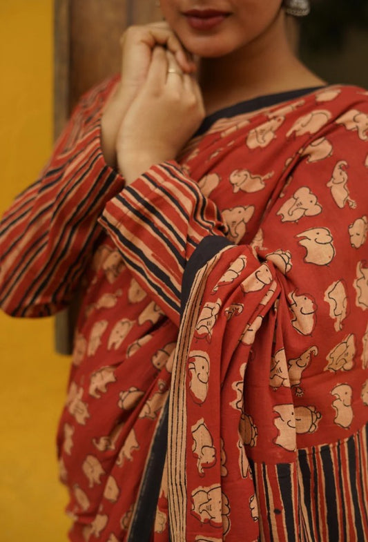 Chanderi Cotton Saree