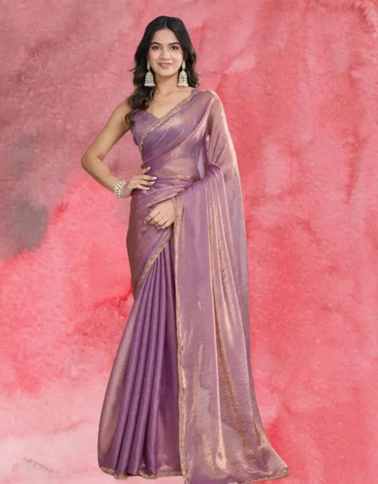 Silk Blend Party Wear Saree