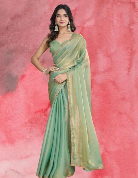 Silk Blend Party Wear Saree