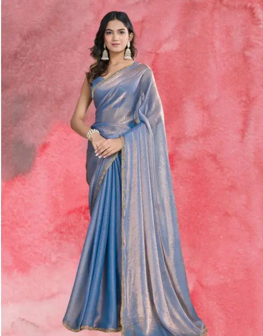 Silk Blend Party Wear Saree